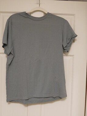 H&M Blue Gray Crewneck T-Shirt Men’s Large Regular Fit Basic Tee